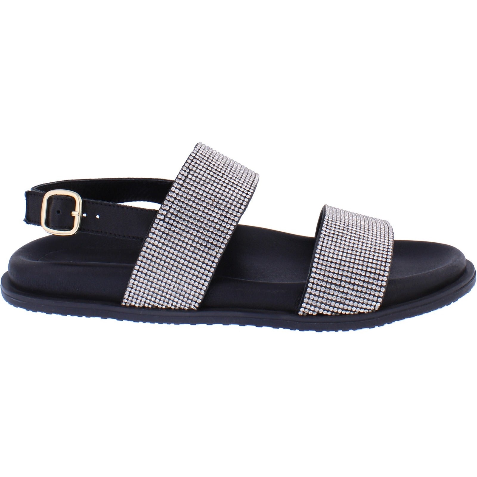 Nur Black Sandal A8429-01