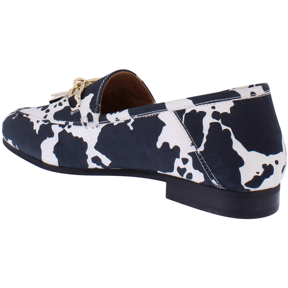 Elza Black Cow Loafer A8639-03